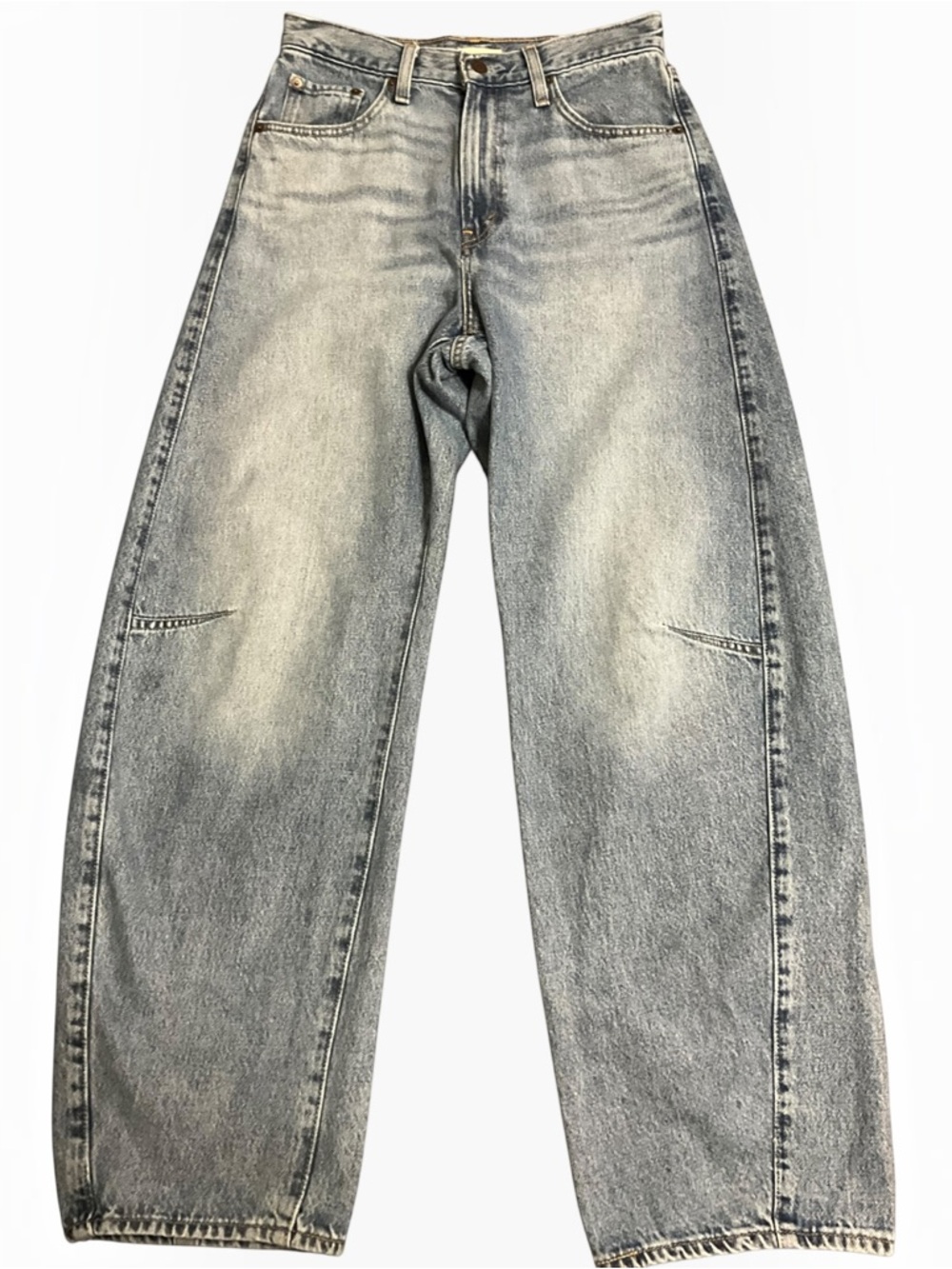 Levi’s Cinch Barrel Jeans Women’s High Rise Baggy Barrel Leg Med Wash 28x31